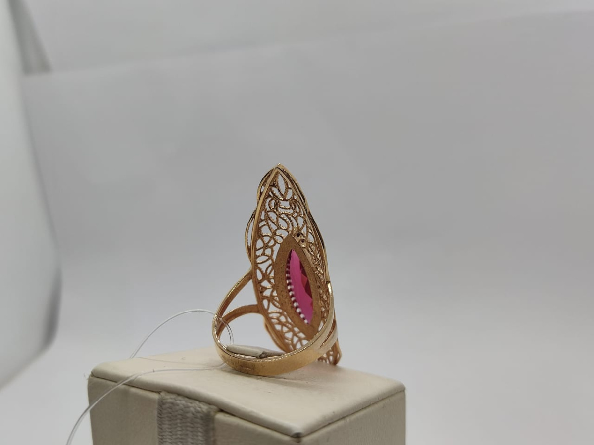 КОЛЬЦО С КАМНЕМ (Au 585)