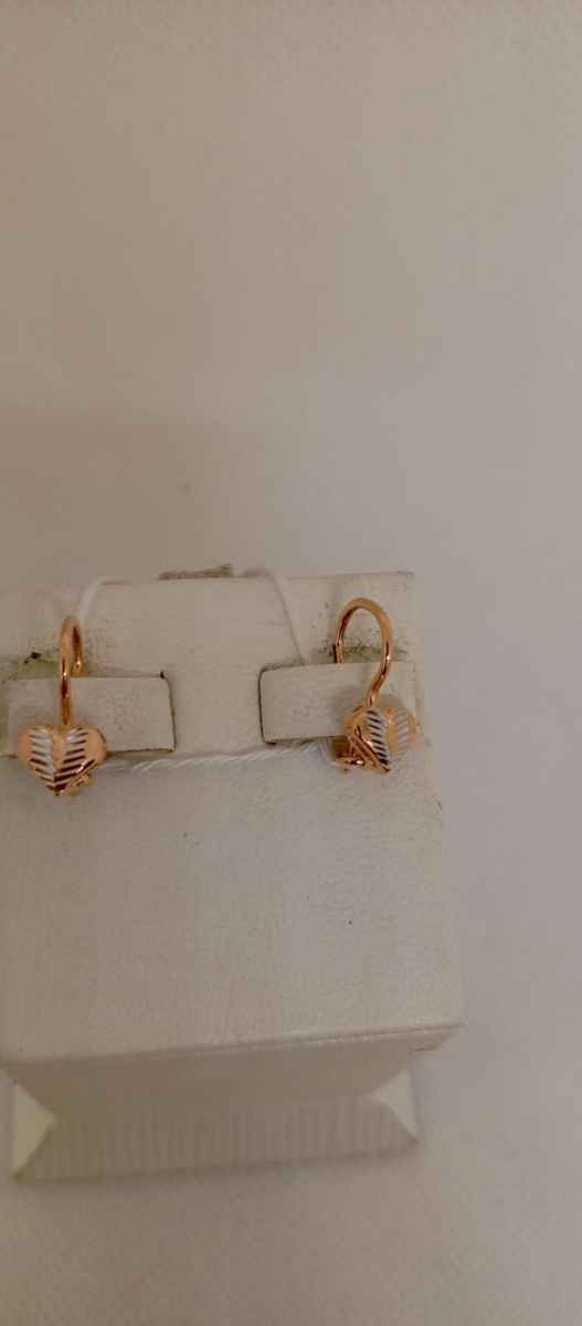 СЕРЬГИ БЕЗ КАМНЯ (Au 585)