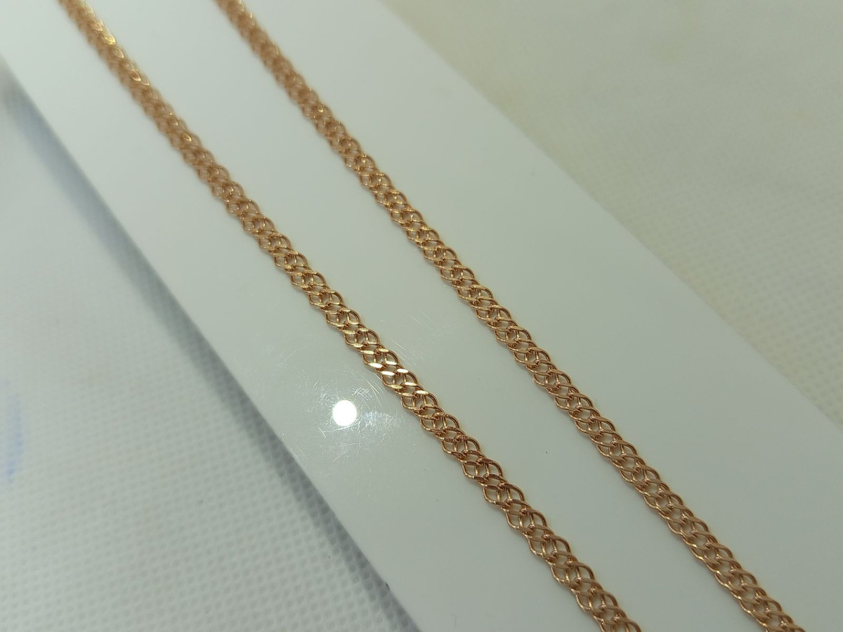 ЦЛР2585 ЦЕПЬ ПОЛНОВЕСНАЯ Ромб двойной (Au 585)