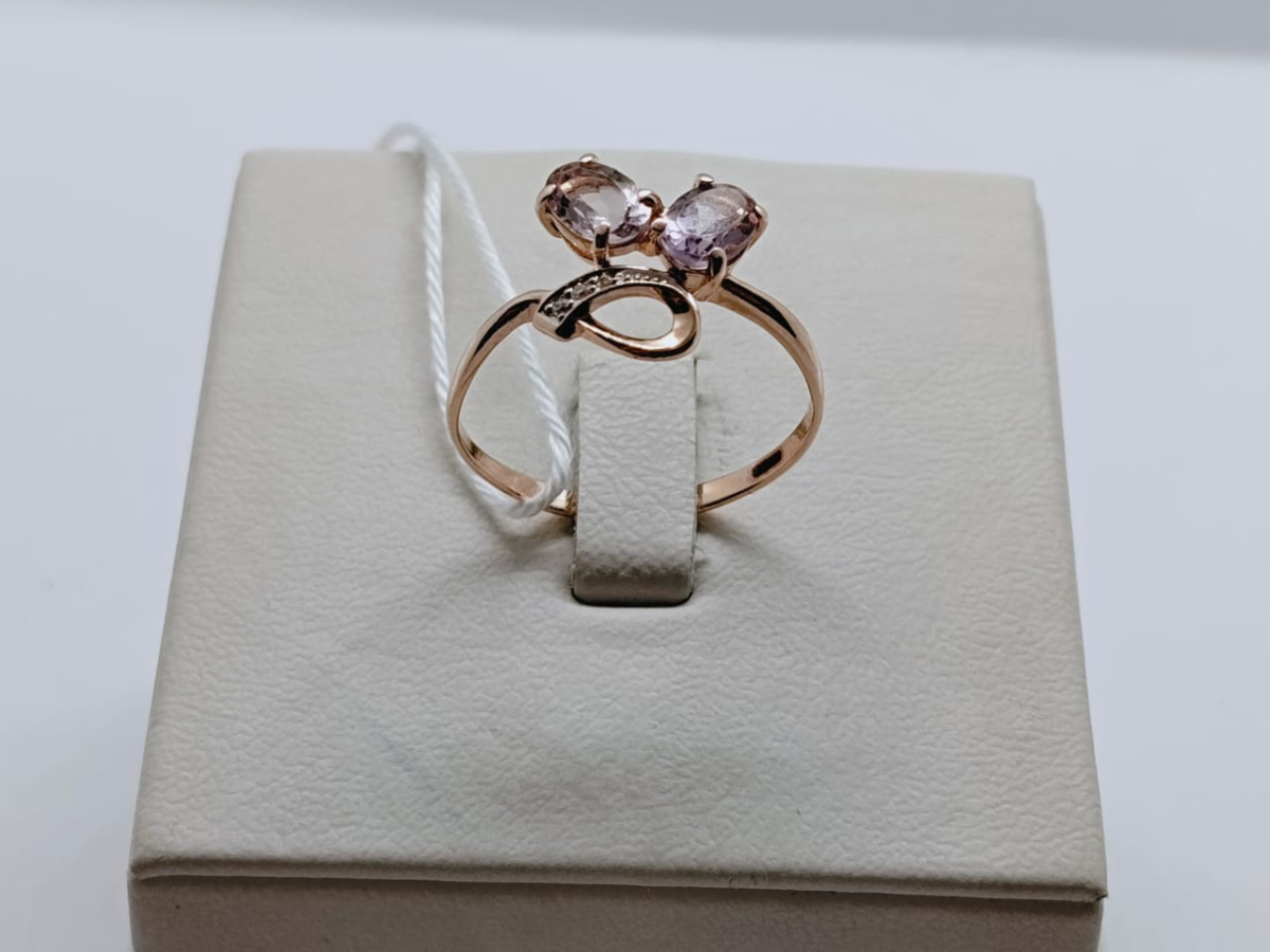 КОЛКМИ585 КОЛЬЦО С КАМНЯМИ (Au 585)