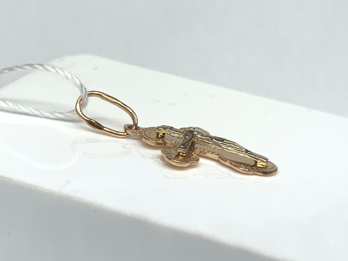 ПОДКБК585 ПОДВЕСКА КРЕСТ БЕЗ КАМНЯ (Au 585)