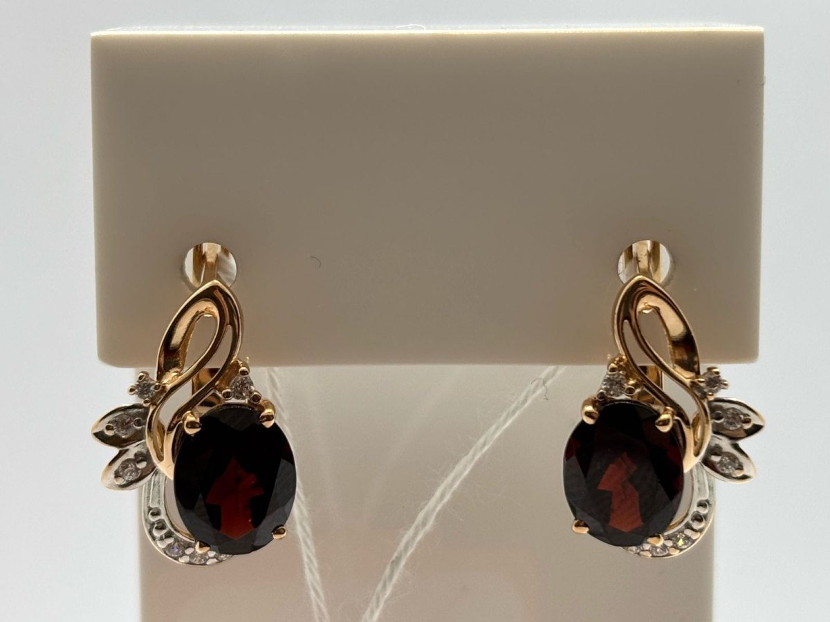 СЕРЬГИ С КАМНЯМИ (Au 585)