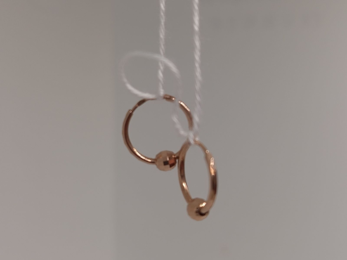 СКОН585 СЕРЬГИ КОНГО (Au 585)