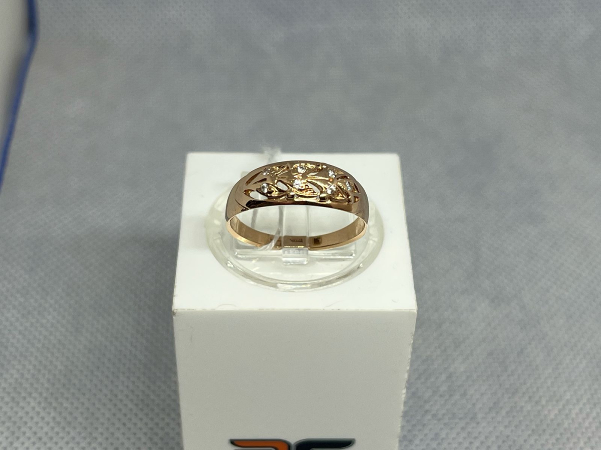 КОЛКМИ585 КОЛЬЦО С КАМНЯМИ (Au 585)