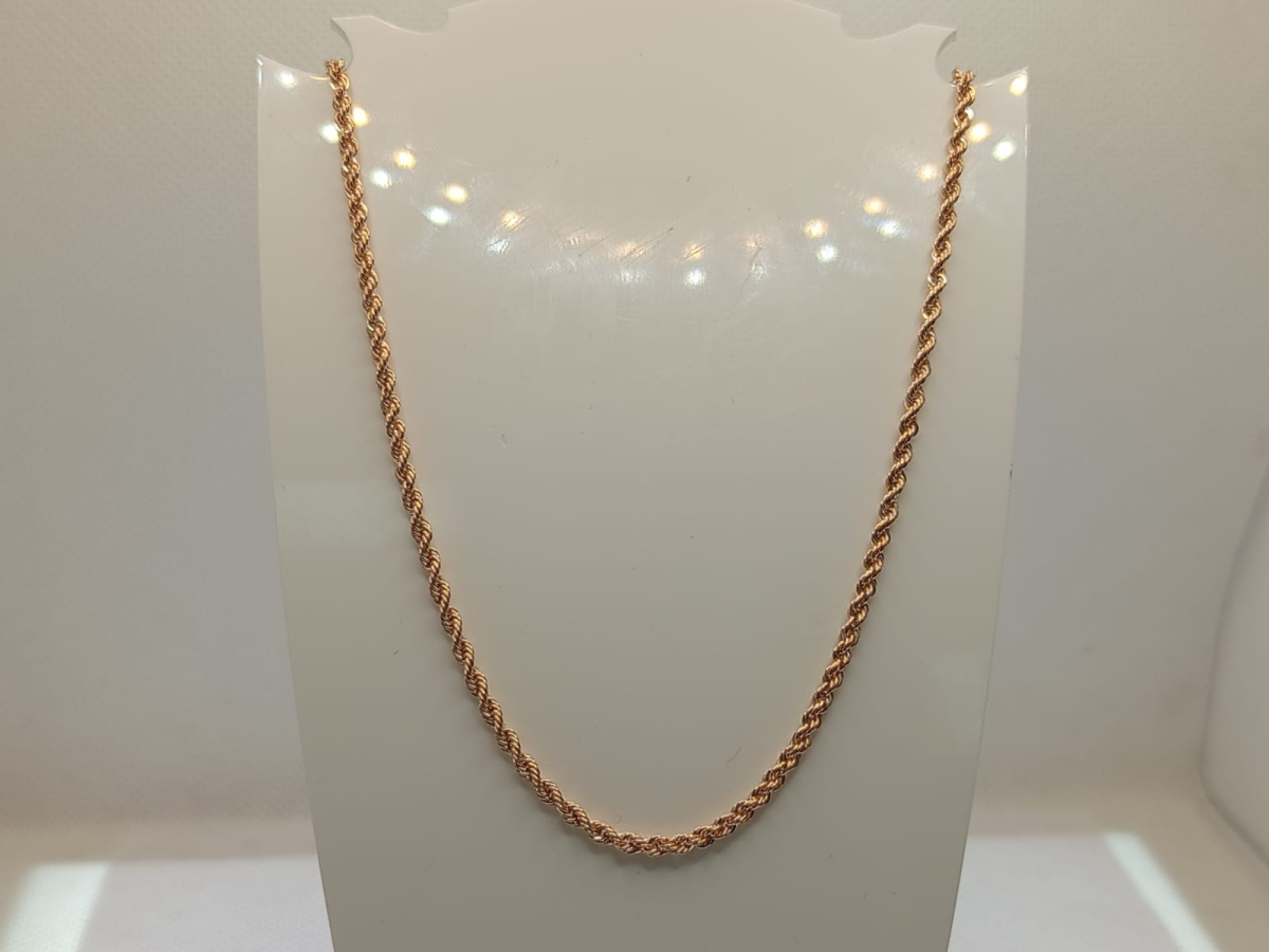 ЦЕПЬ ПУСТОТЕЛАЯ Веревка (Au 585)