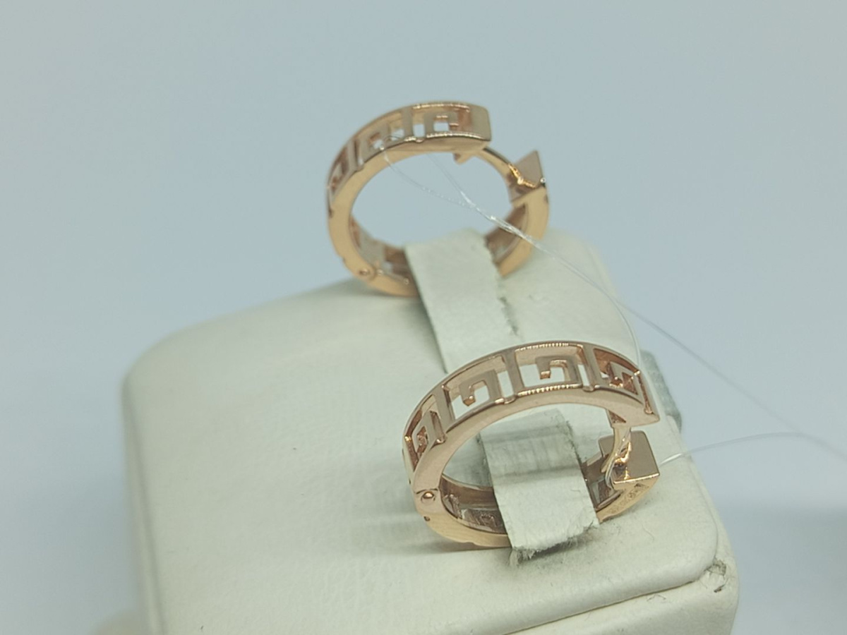 СЕРЬГИ БЕЗ КАМНЯ (Au 585)