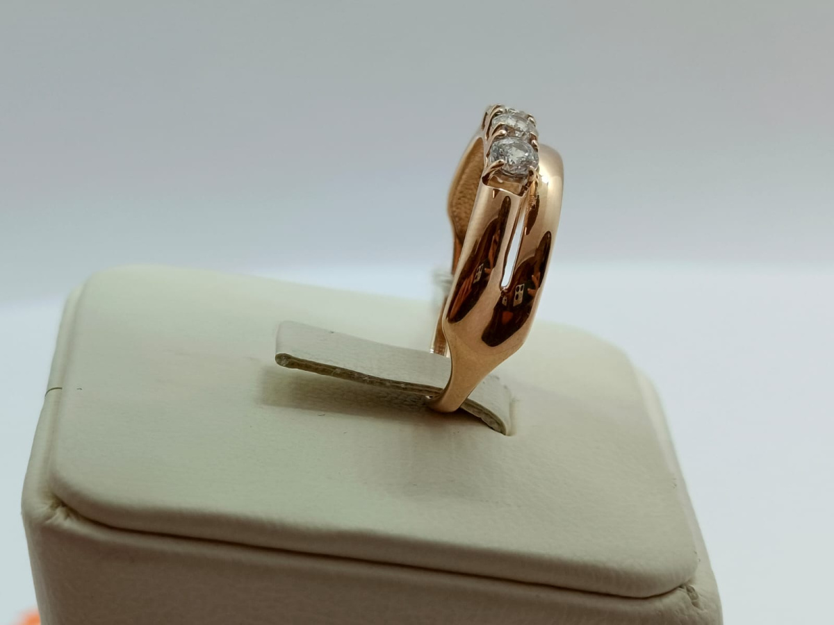 КОЛКМИ585 КОЛЬЦО С КАМНЯМИ (Au 585)