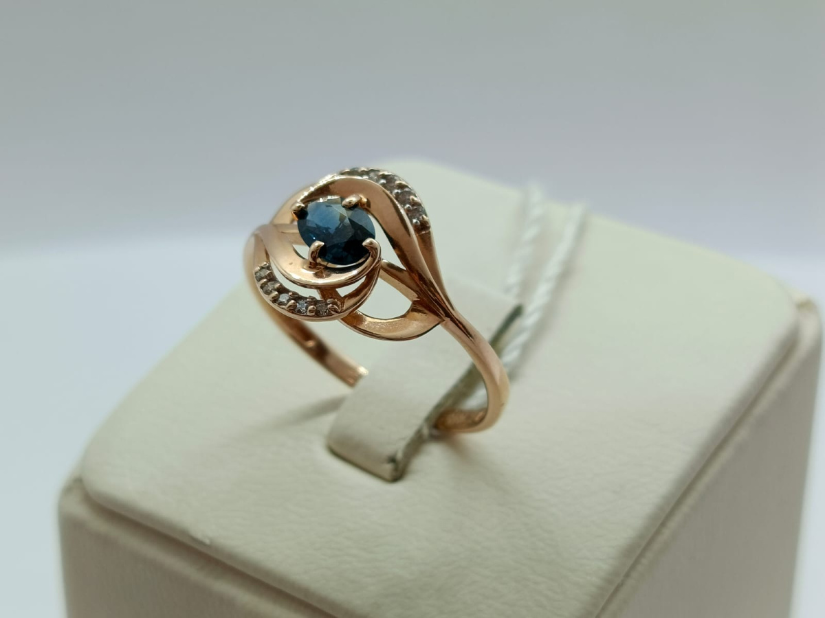 КОЛКМИ585 КОЛЬЦО С КАМНЯМИ (Au 585)