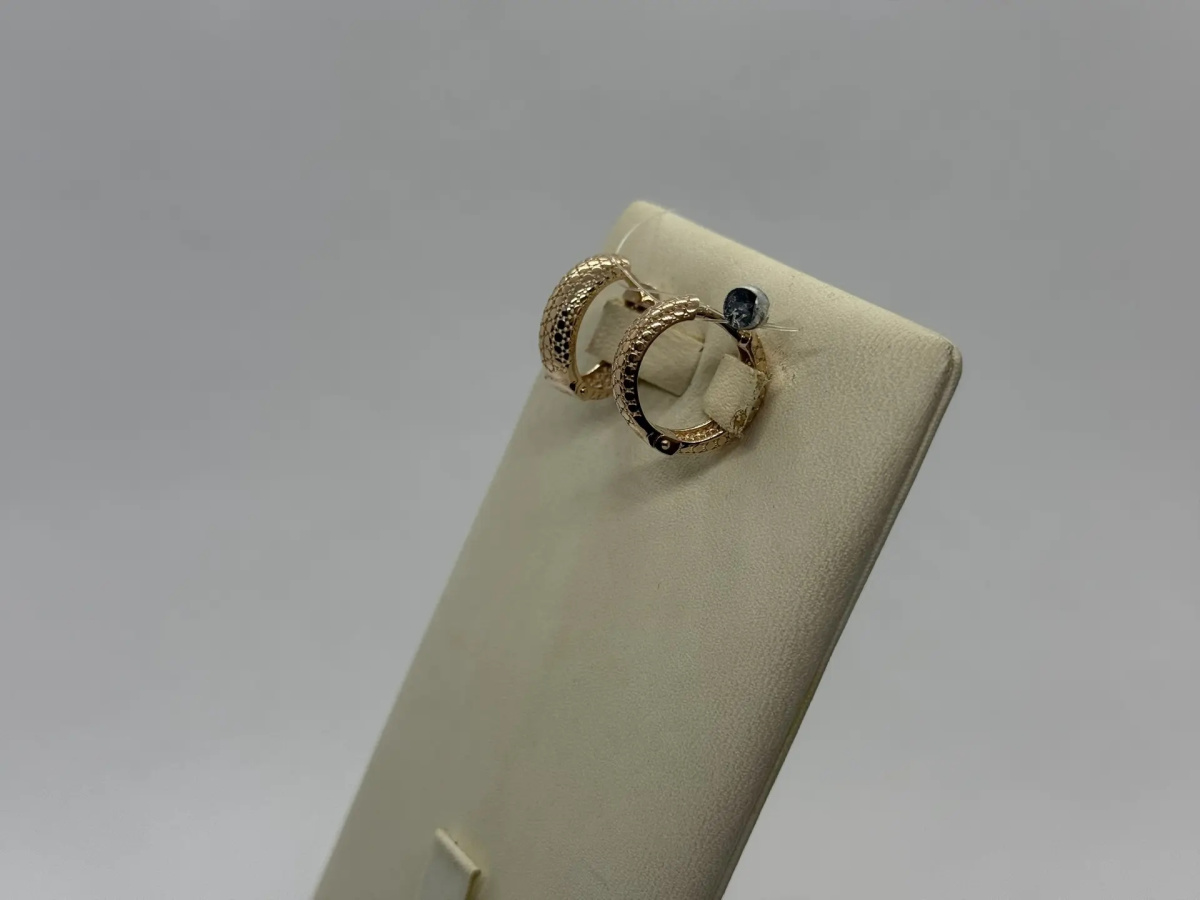 СЕРЬГИ БЕЗ КАМНЯ (Au 585)