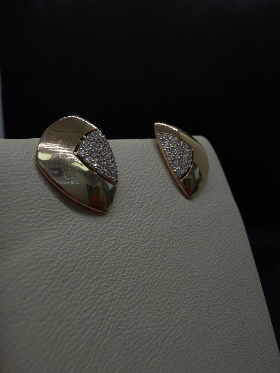 СКМИ585 СЕРЬГИ С КАМНЯМИ (Au 585)