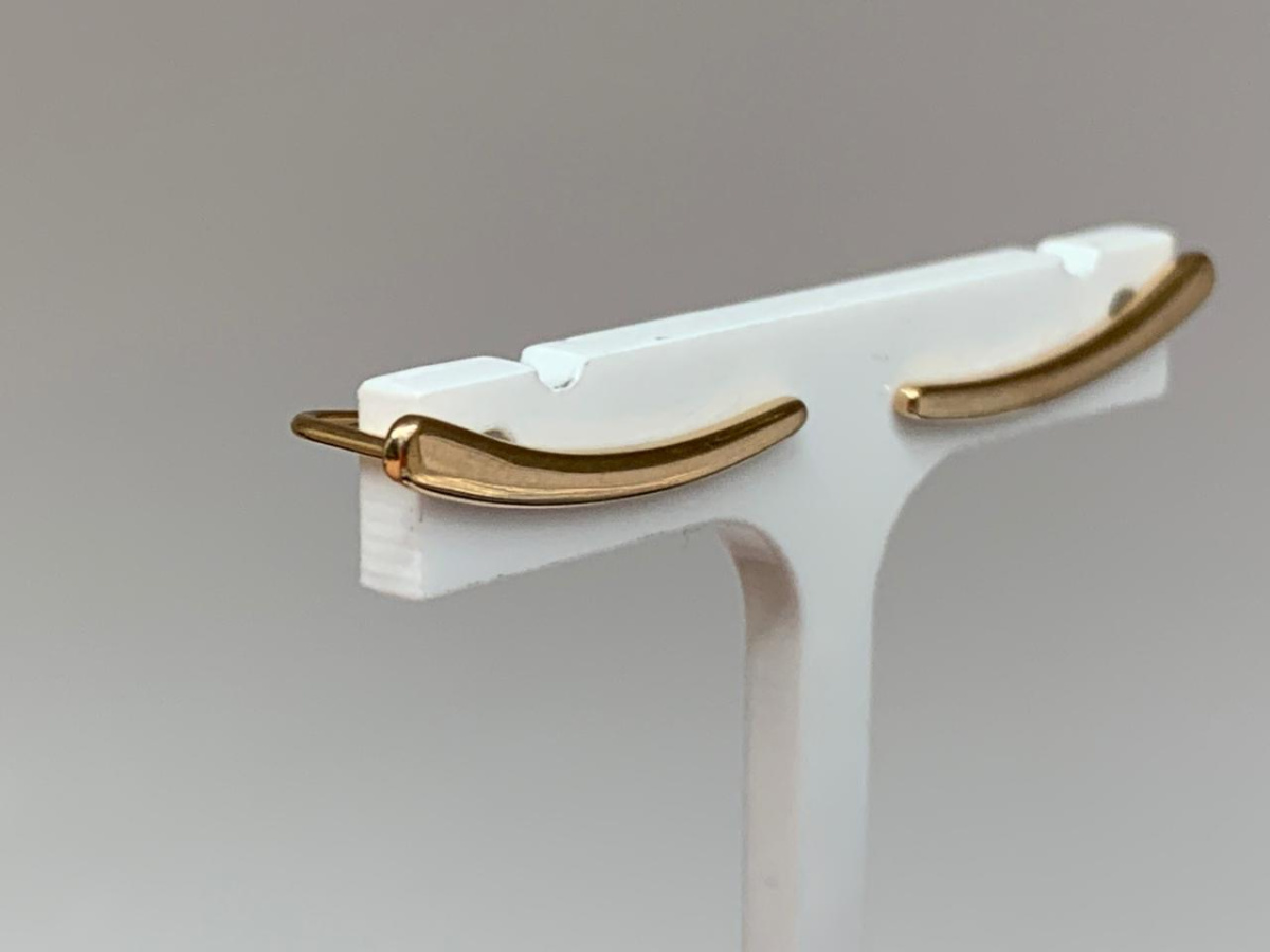 22079 СЕРЬГИ КАФФЫ без камня (Au 585)