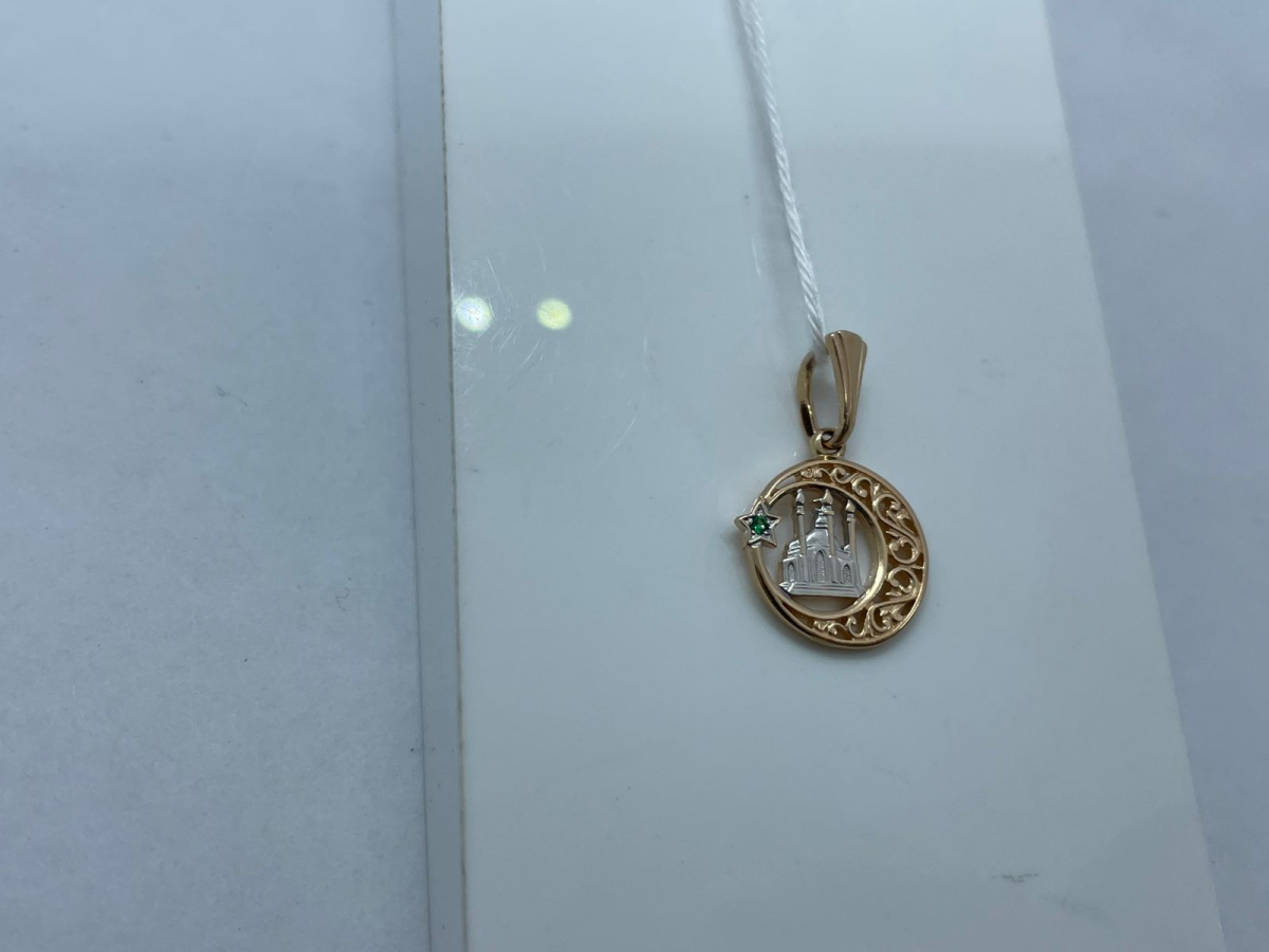 ПОДКМ585 ПОДВЕСКА С КАМНЕМ (Au 585)