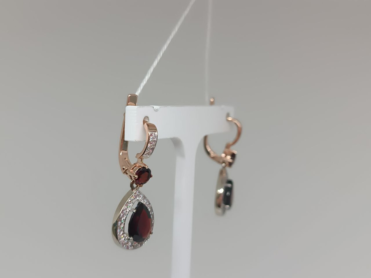 СЕРЬГИ С КАМНЯМИ (Au 585)