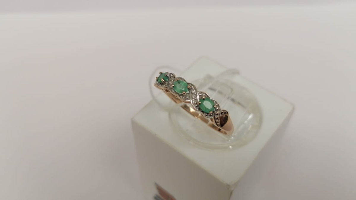 КОЛКМИ585 КОЛЬЦО С КАМНЯМИ (Au 585)
