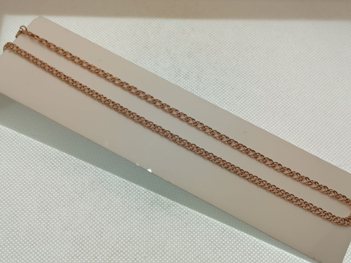 НЦ 12-076ПГ ЦЕПЬ ПУСТОТЕЛАЯ Ромб двойной (Au 585)