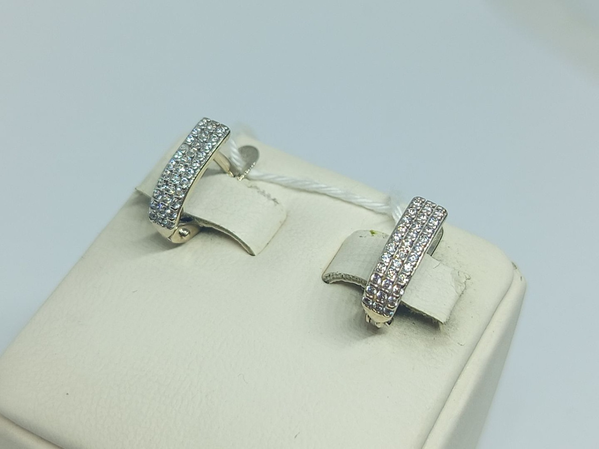 СКМИ585 СЕРЬГИ С КАМНЯМИ (Au 585)