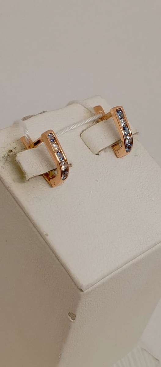 СЕРЬГИ С КАМНЯМИ (Au 585)