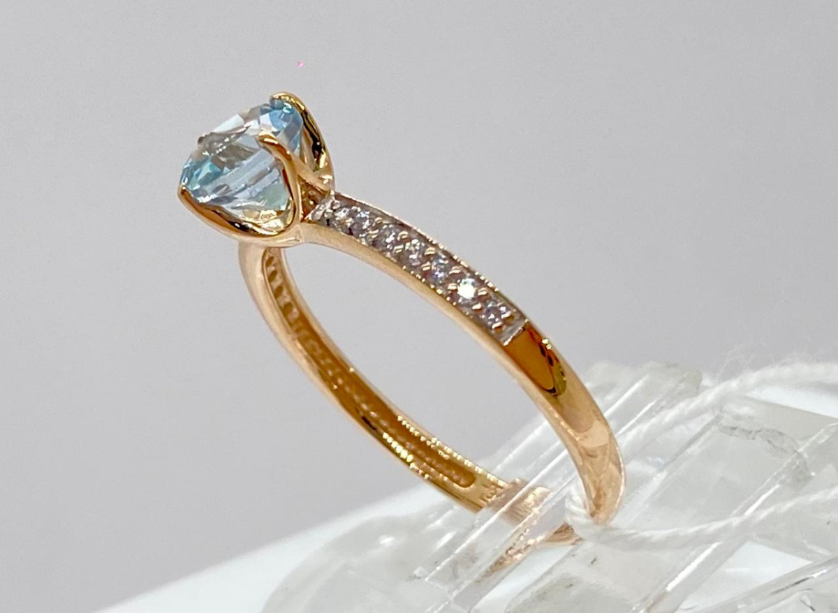 КОЛКМИ585 КОЛЬЦО С КАМНЯМИ (Au 585)