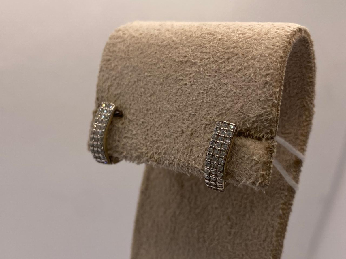 СКМИ585 СЕРЬГИ С КАМНЯМИ (Au 585)