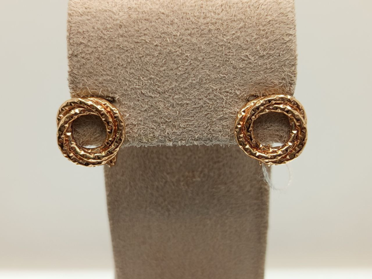 СЕРЬГИ БЕЗ КАМНЯ (Au 585)