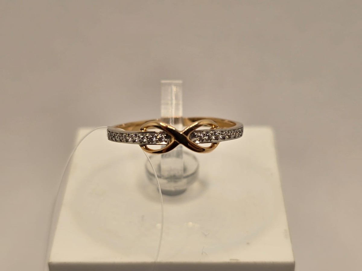 КОЛЬЦО С КАМНЯМИ (Au 585)