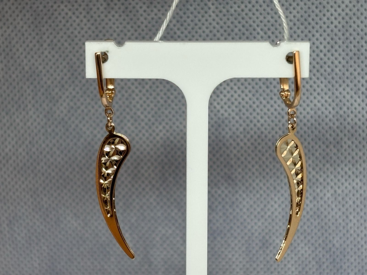 СБКМ585 СЕРЬГИ БЕЗ КАМНЯ (Au 585) СБКМ585 СЕРЬГИ БЕЗ КАМНЯ (Au 585)