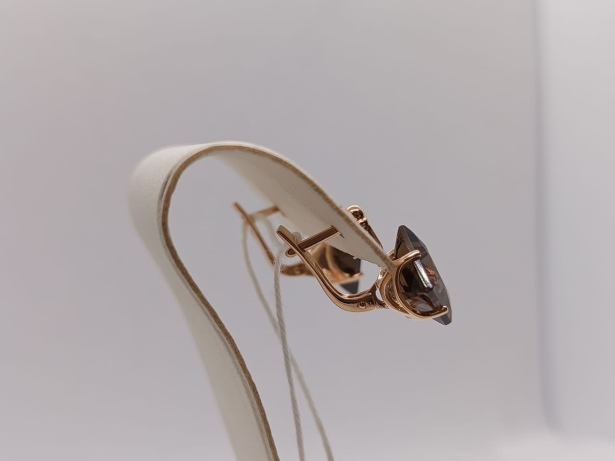 СЕРЬГИ С КАМНЕМ (Au 585)