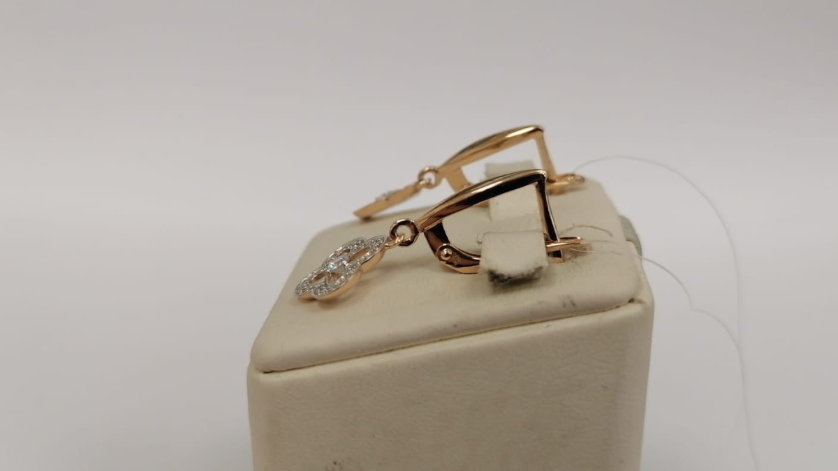 СЕРЬГИ С КАМНЯМИ (Au 585)