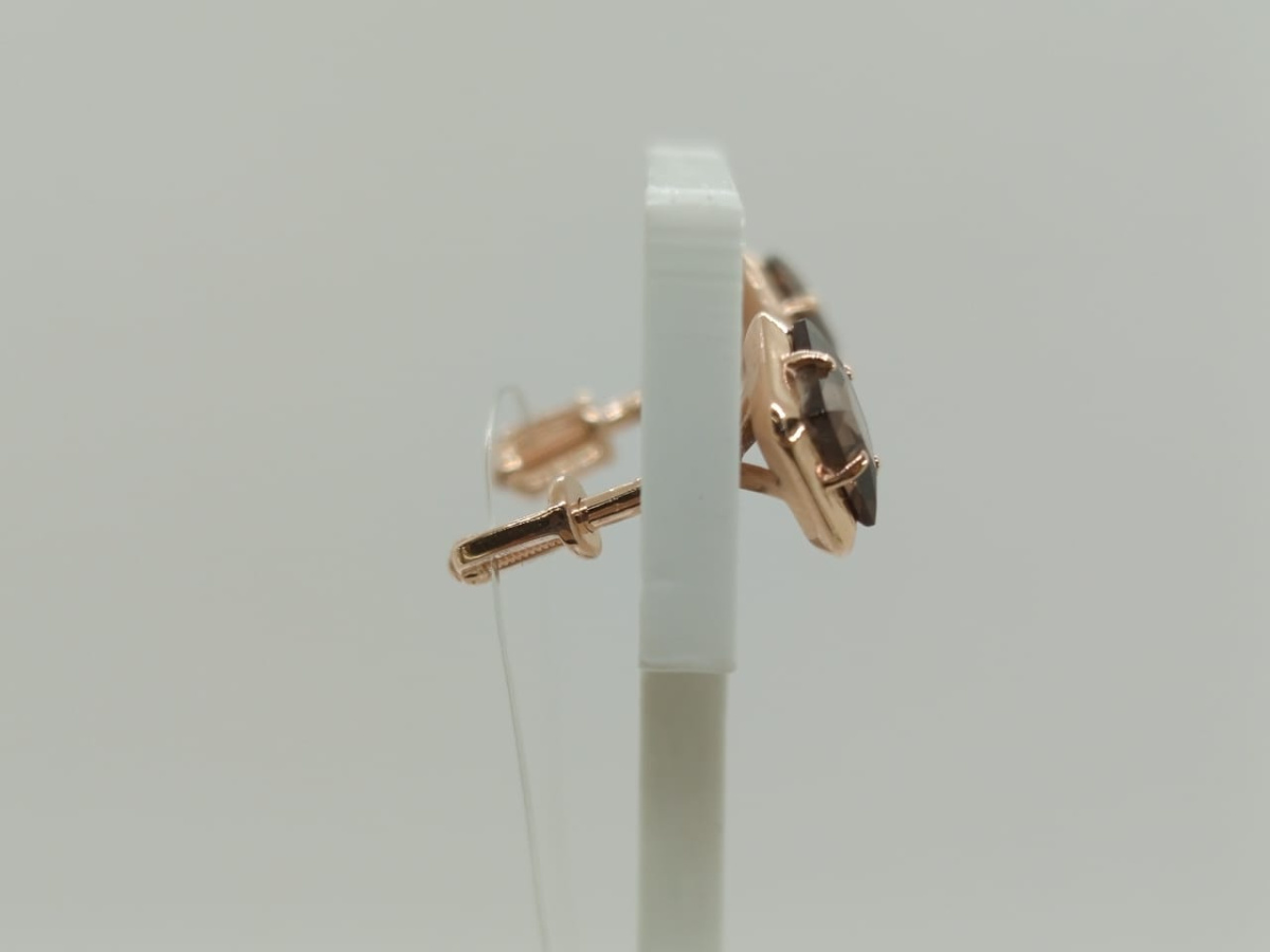 СЕРЬГИ ПУСЕТЫ с камнем (Au 585)