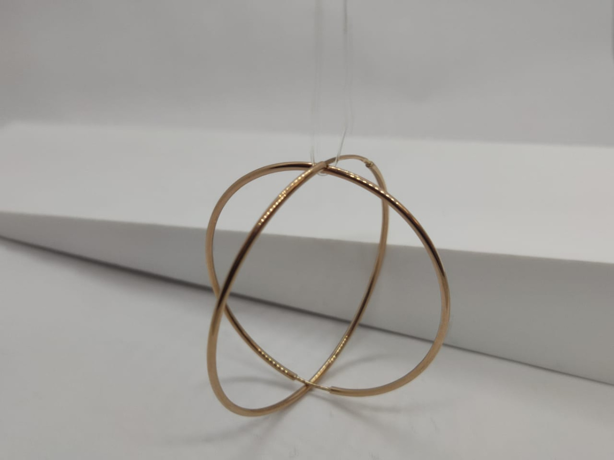 СЕРЬГИ КОНГО без камня (Au 585)