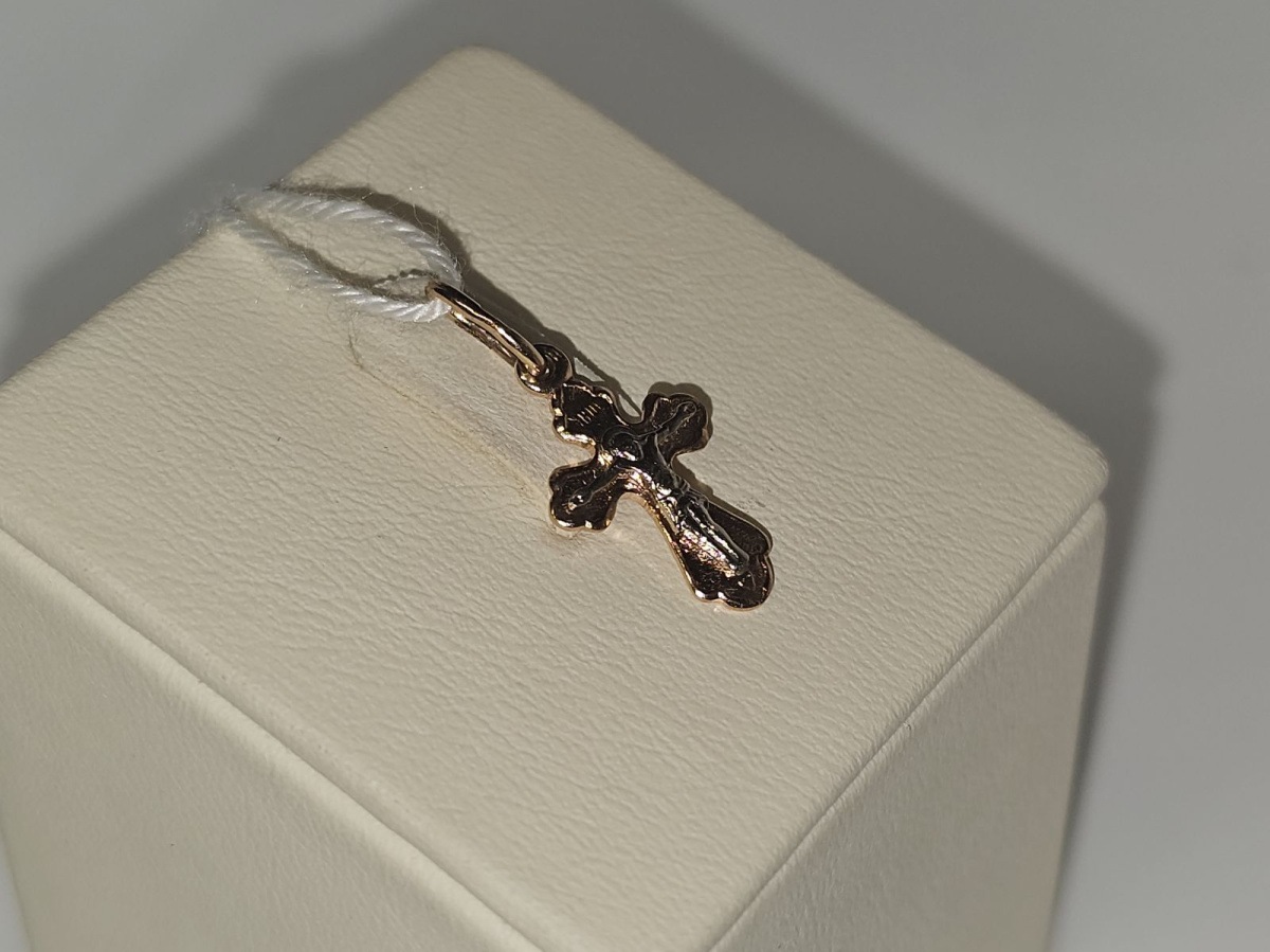 ПОДКБК585 ПОДВЕСКА КРЕСТ БЕЗ КАМНЯ (Au 585)