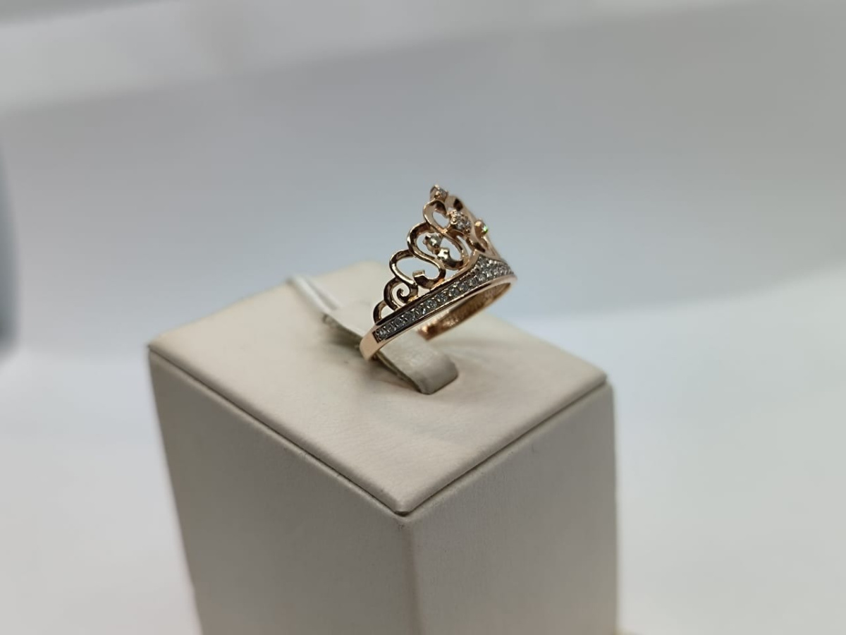 КОЛКМИ585 КОЛЬЦО С КАМНЯМИ (Au 585)