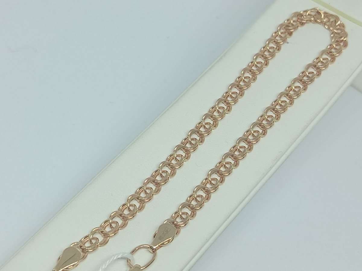 Арабский Бисмарк Б060 БРАСЛЕТ ПУСТОТЕЛЫЙ Бисмарк (Au 585)