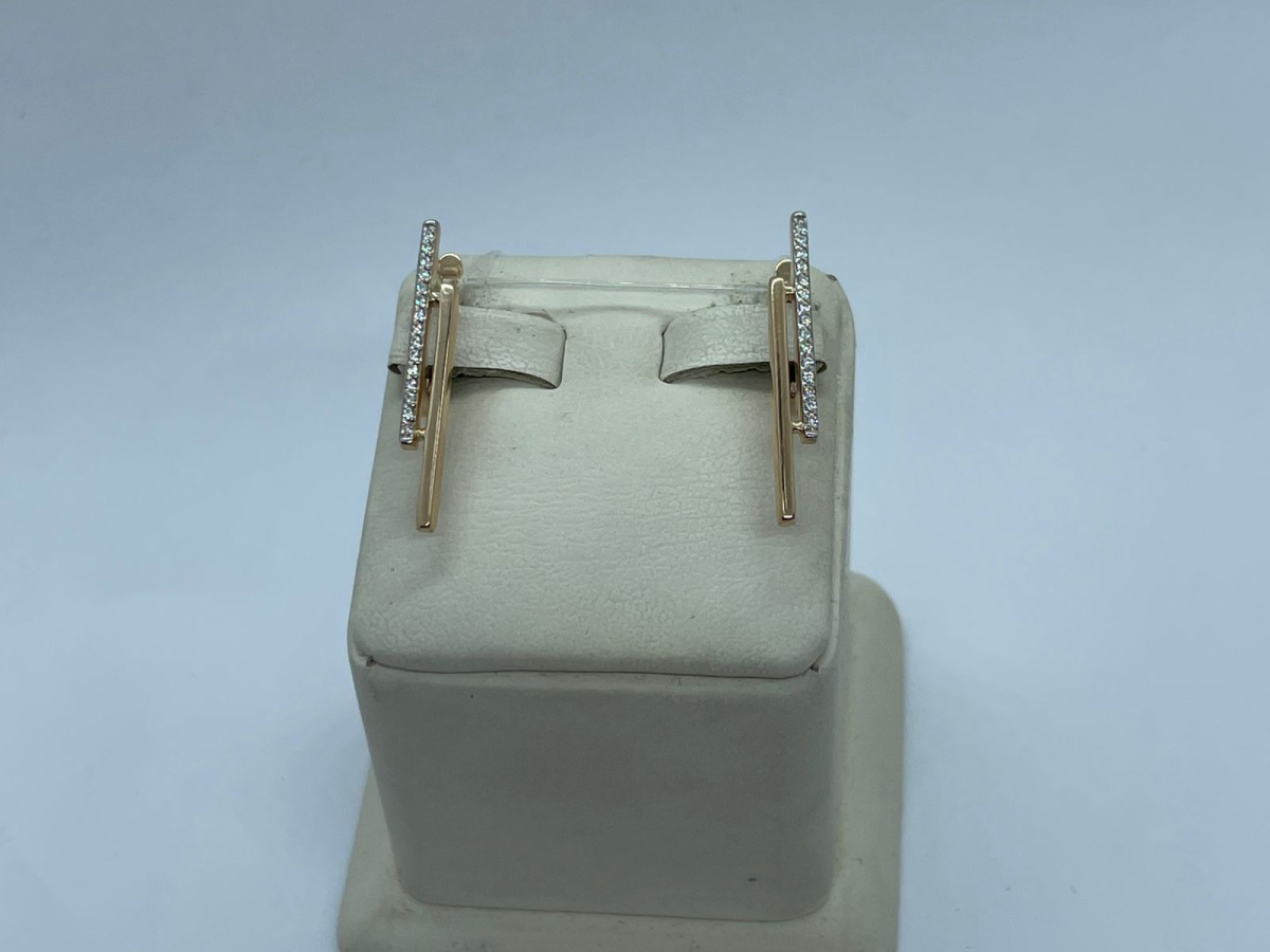 СЕРЬГИ С КАМНЯМИ (Au 585)