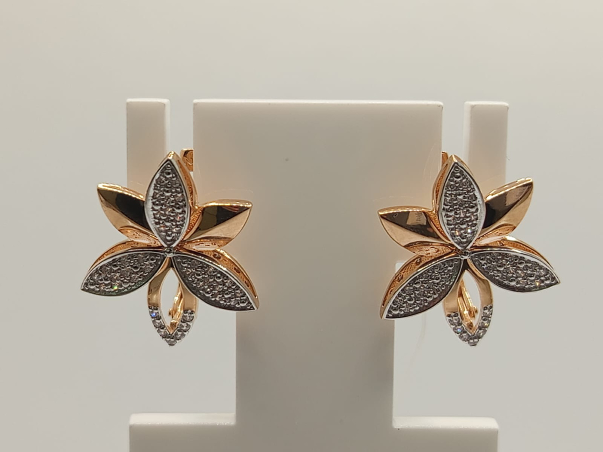 СЕРЬГИ С КАМНЯМИ (Au 585)