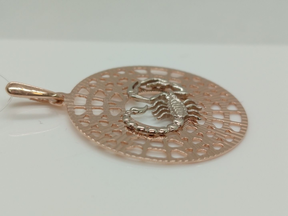ПОДВЕСКА ЗНАК ЗОДИАКА СКОРПИОН (Au 585)