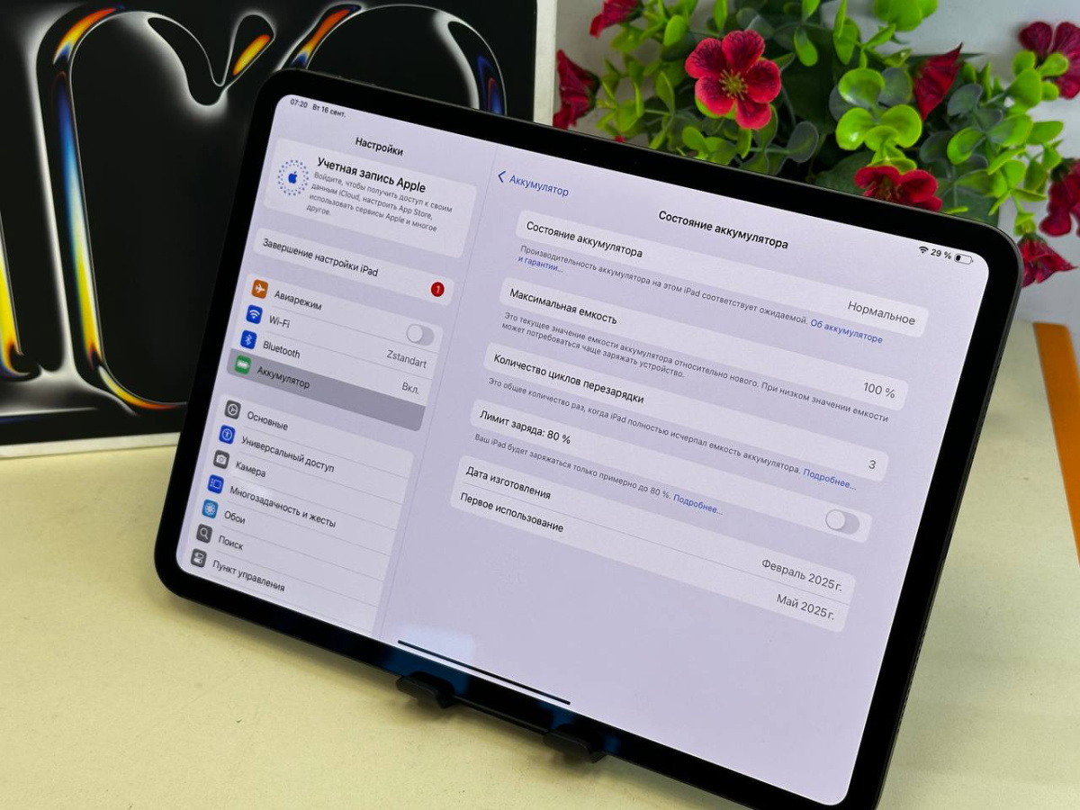 Планшет Apple iPad Pro 256 ГБ(11 дюймов, M4) 2024 A2836 (Wi-Fi)