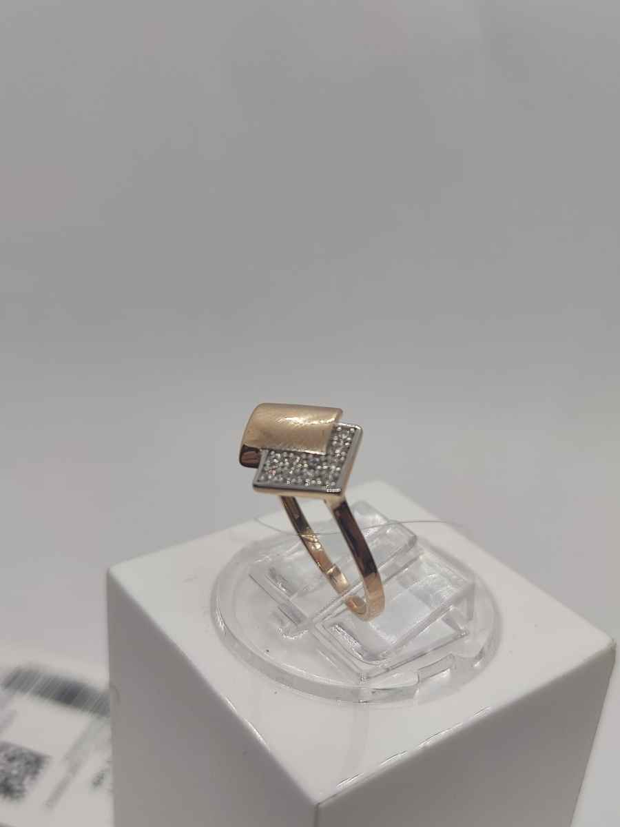 КОЛЬЦО С КАМНЯМИ (Au 585)