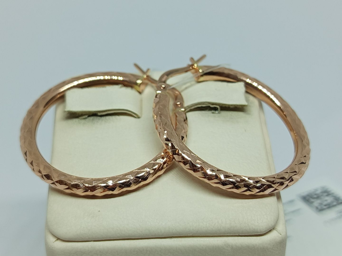 029869 СЕРЬГИ КОНГО без камня (Au 585)
