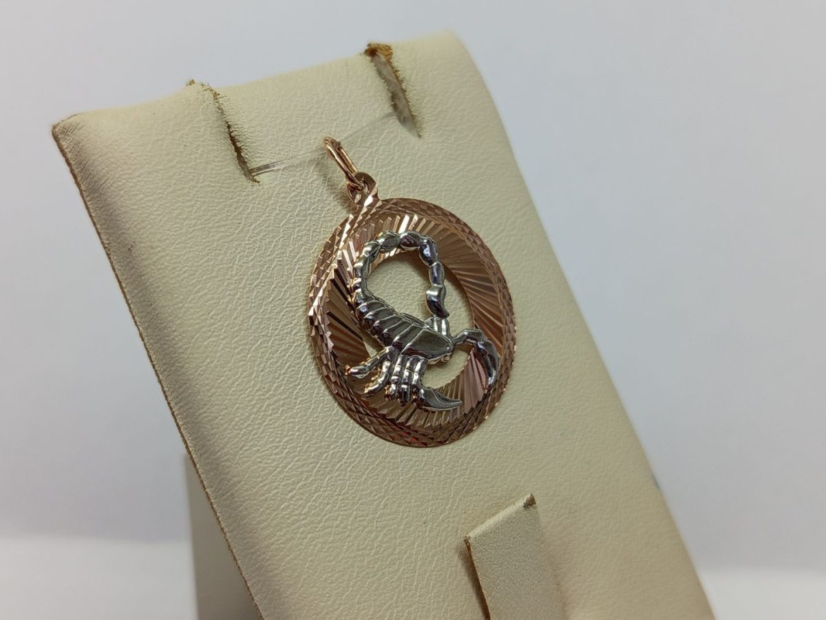 ПОДВЕСКА ЗНАК ЗОДИАКА СКОРПИОН (Au 585)