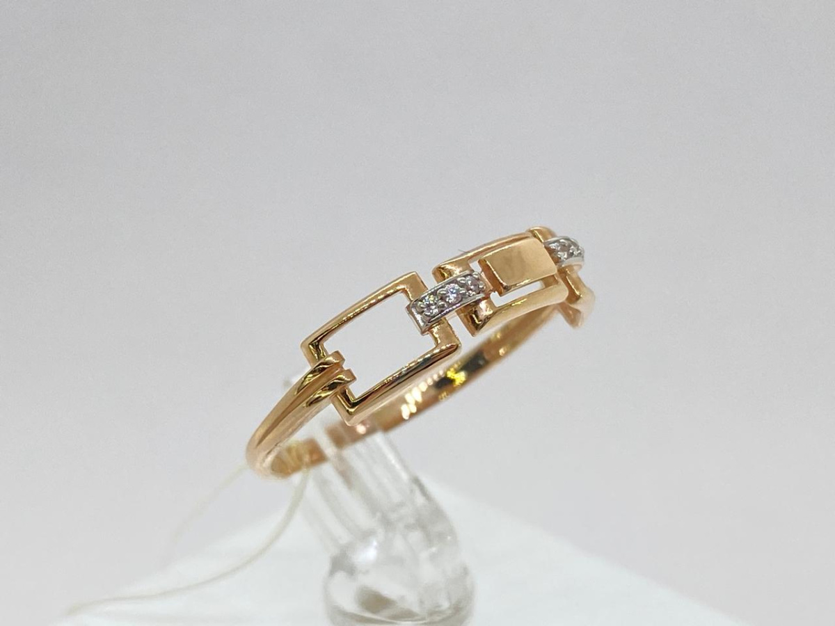 004001-1102 КОЛЬЦО С КАМНЯМИ (Au 585)