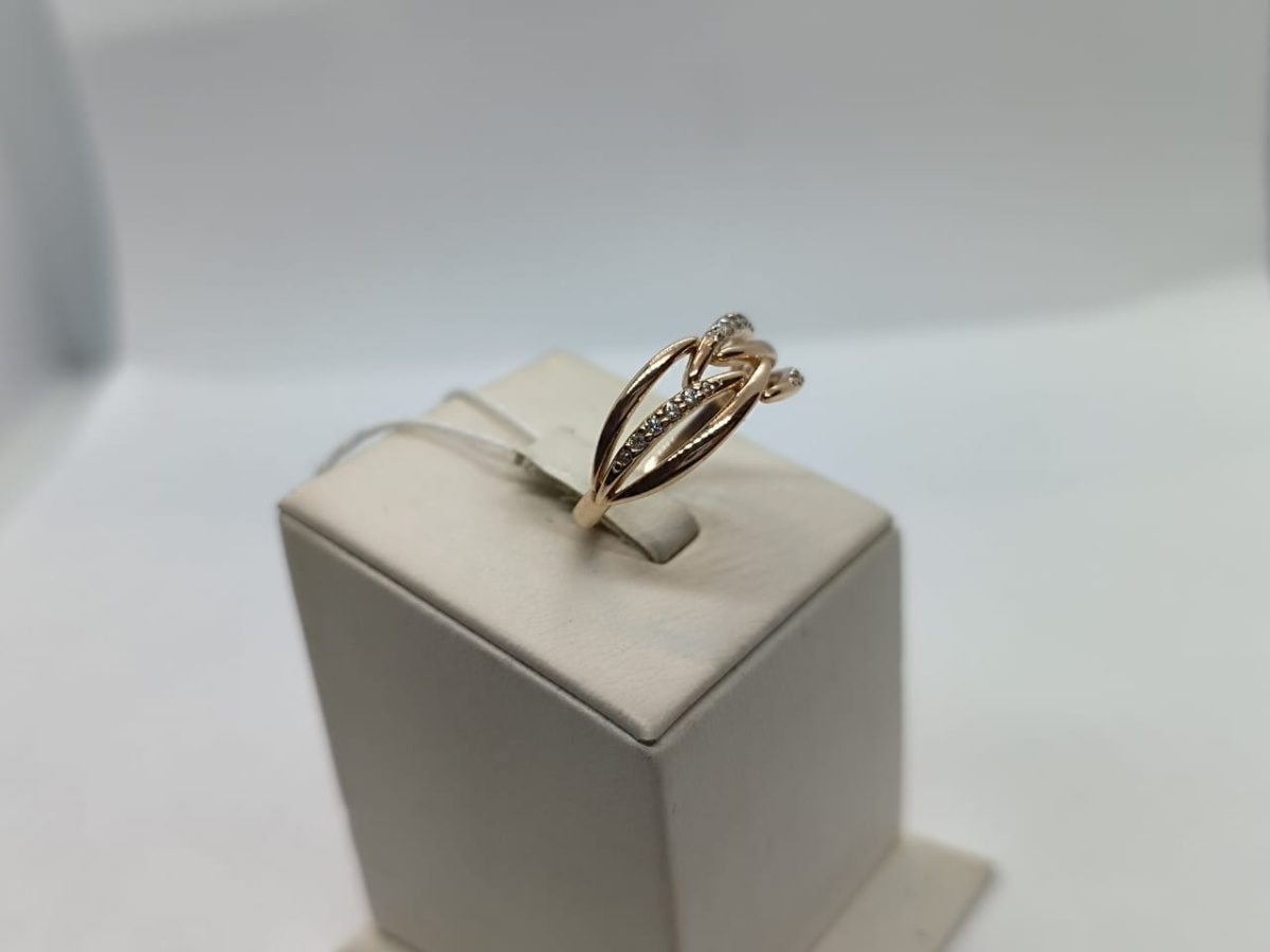 КОЛКМИ585 КОЛЬЦО С КАМНЯМИ (Au 585)