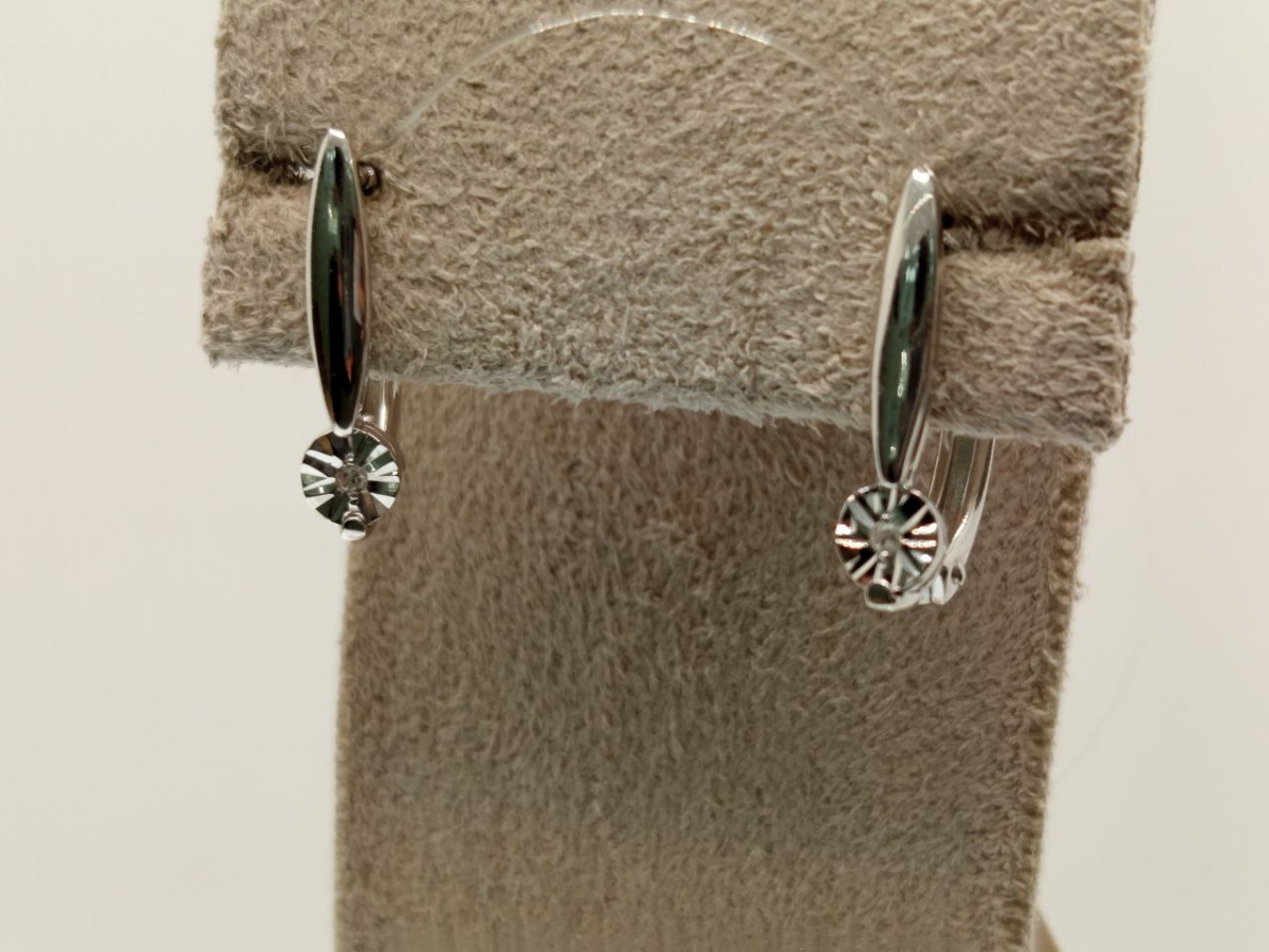 СЕРЬГИ БРИЛЛИАНТ (Ag 925)