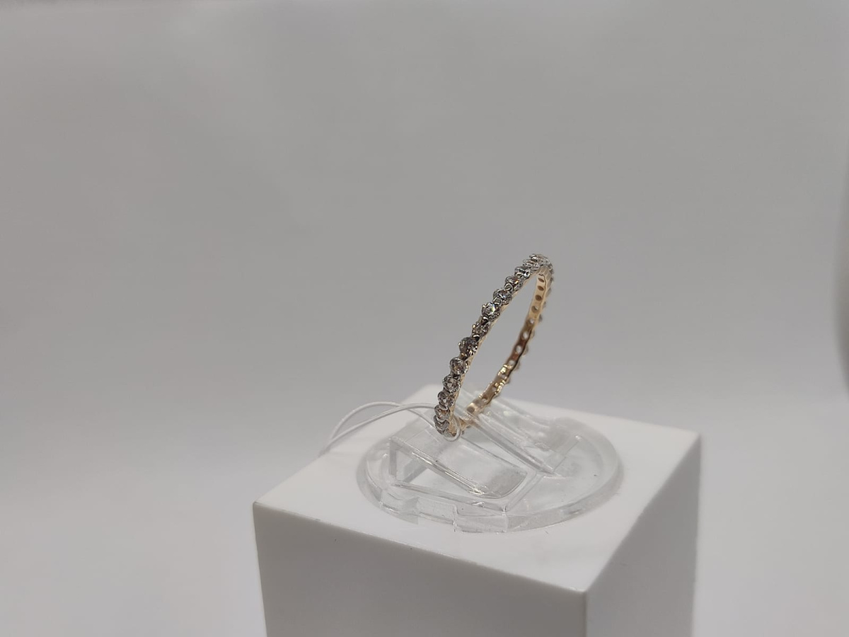 КОЛЬЦО С КАМНЯМИ (Au 585)