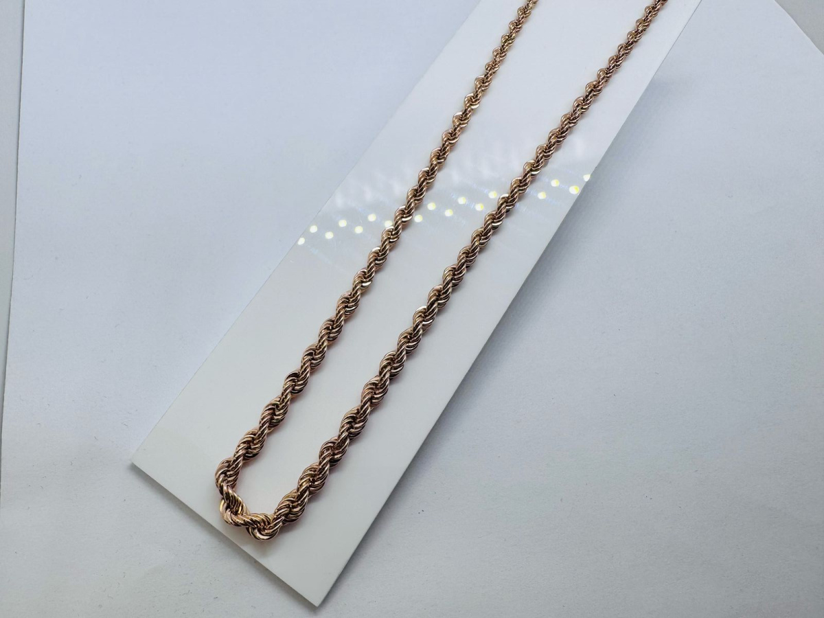 ЦЛВР585 ЦЕПЬ ПОЛНОВЕСНАЯ Веревка (Au 585)