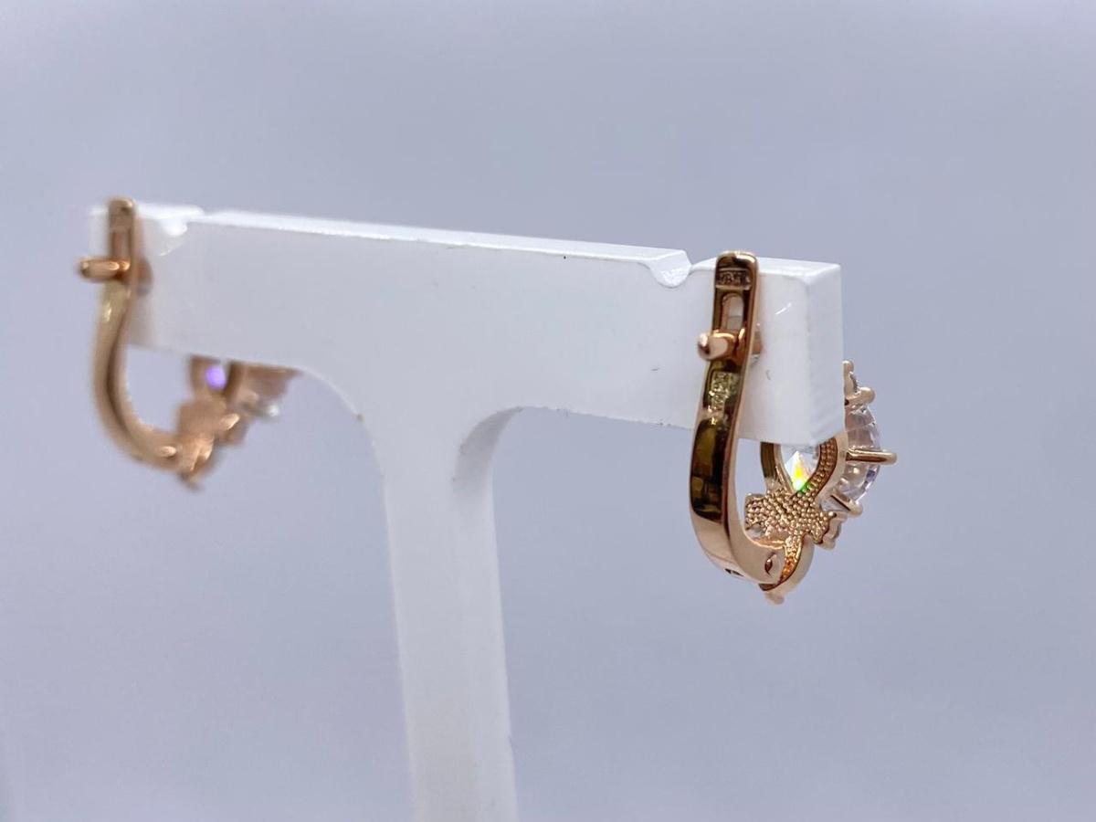 СЕРЬГИ С КАМНЯМИ (Au 585)