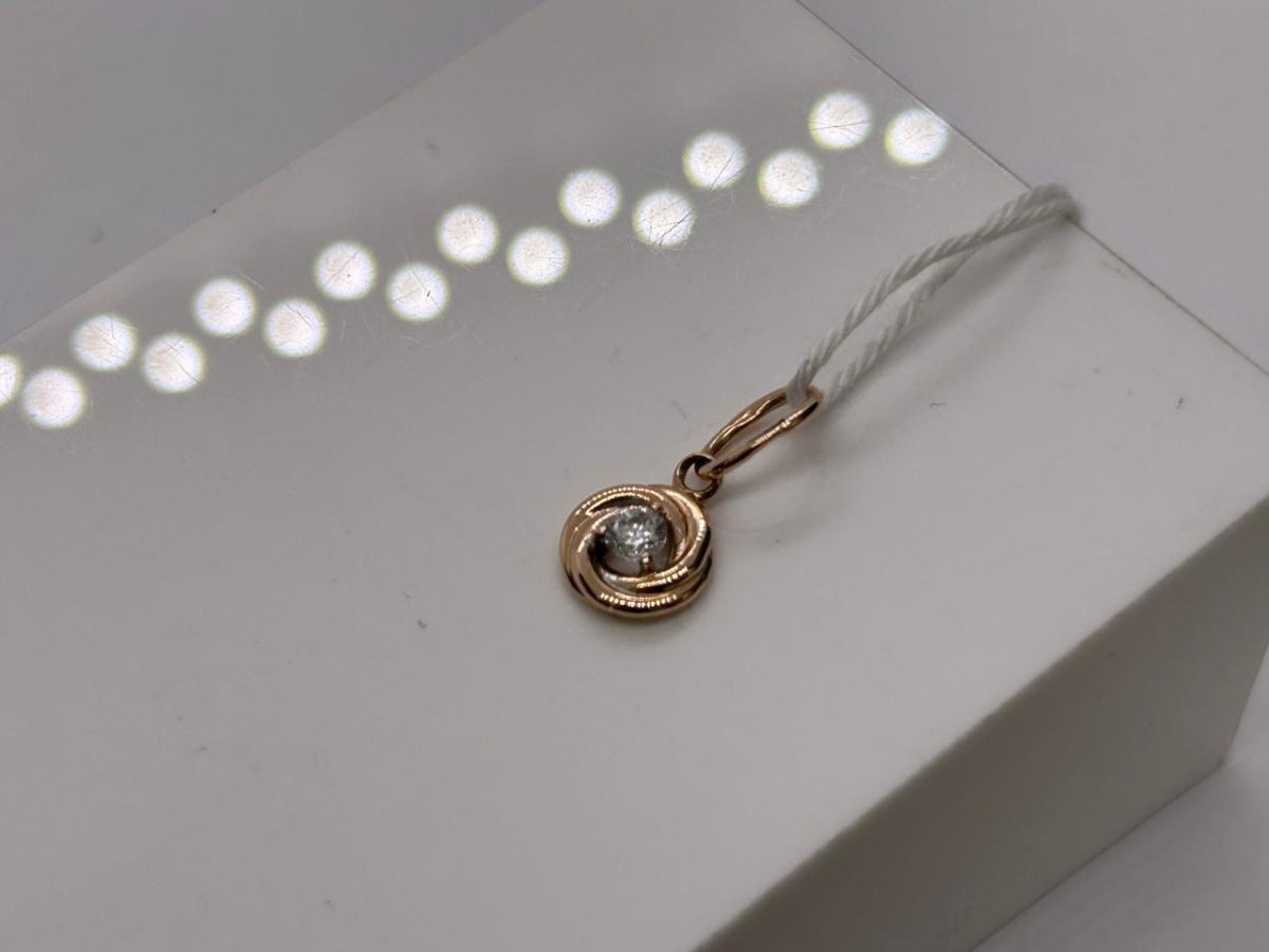 ПОДКМ585 ПОДВЕСКА С КАМНЕМ (Au 585)