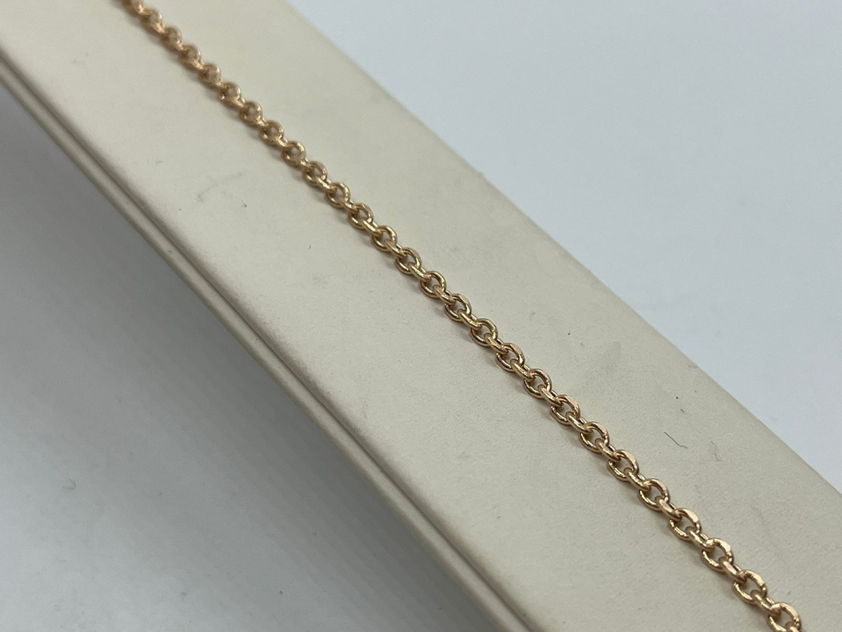 7060208П-17 БРАСЛЕТ ПУСТОТЕЛЫЙ Якорное (Au 585)