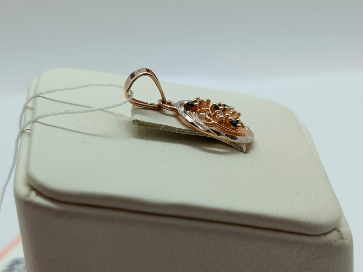 ПОДКМИ585 ПОДВЕСКА С КАМНЯМИ (Au 585)