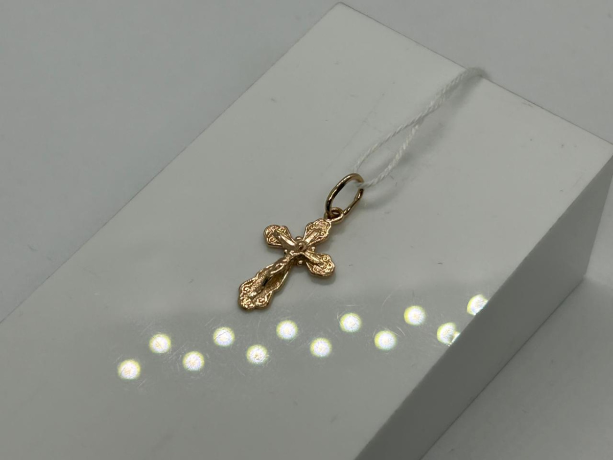 ПОДКБК585 ПОДВЕСКА КРЕСТ БЕЗ КАМНЯ (Au 585)